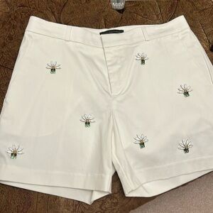 Banana Republic beaded white shorts